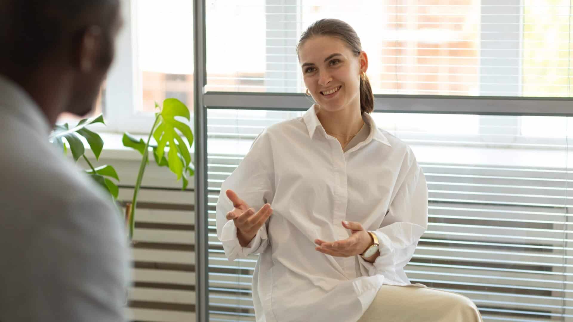 Girl receiving counselling as part of mental health treatment in a supportive therapy session