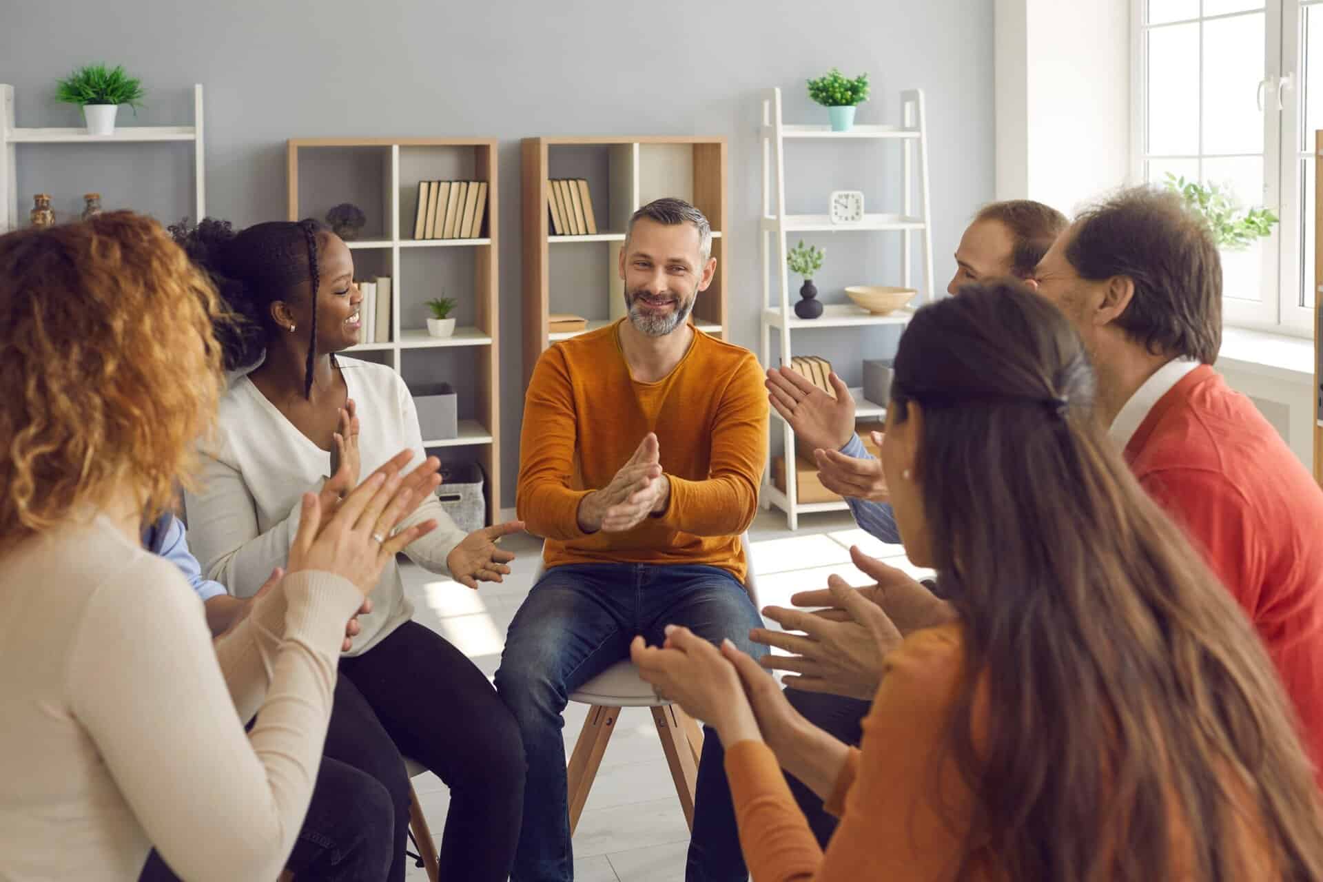 Group therapy session at Adaptive Care Network